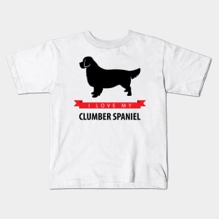 I Love My Clumber Spaniel Kids T-Shirt